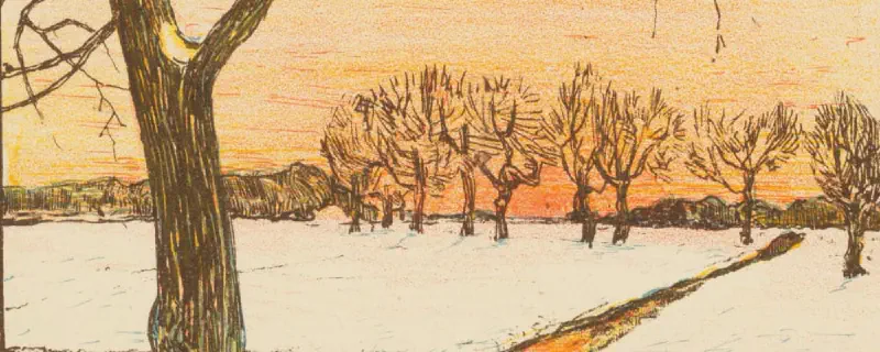 Winter Landscape • Theo van Hoytema • 1895